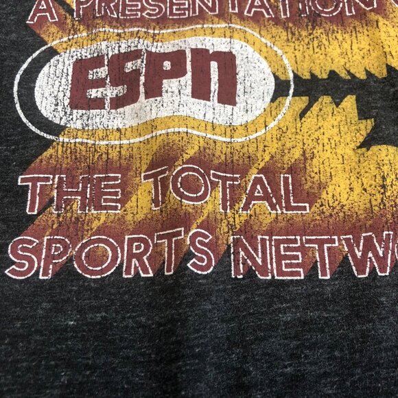 ESPN Vintage Graphic Gray Short Sleeve Shirt Victory Brand Sz Medium Made in USA - Picture 4 of 10